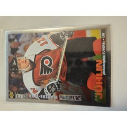 1995-96 Upper Deck Collectors Choice 236 Patrik Juhlin Philadelphia Flyers Platinum Players Club parallel